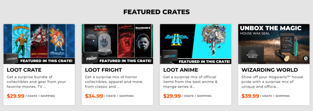 Loot Featured Crates