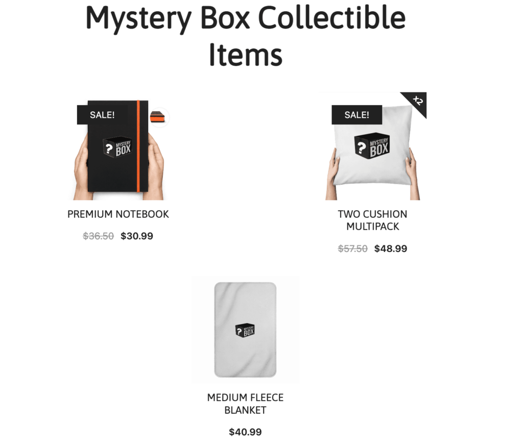 Mystery Box Island Collectible Items